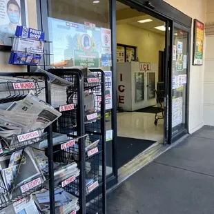 the outside of the store