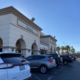 a parking lot full of cars