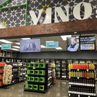the inside of a grocery store