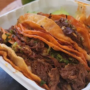 Birria Tacos with drink (Spinach Chia Agua Fresca) $11.99 in this week ad..so good!