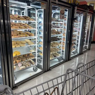 a display of baked goods