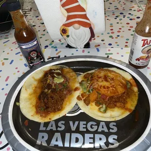 All items in plate purchased here yummy beef and alpastor with their salsa and tortillas.