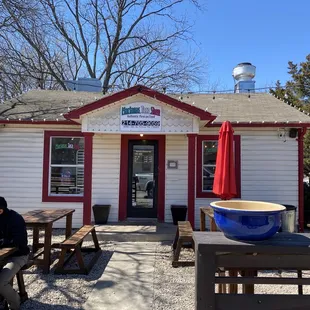 What a cute little place! Outside seating only (like 3 chairs inside).