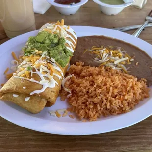 Chicken Chimichanga Plate