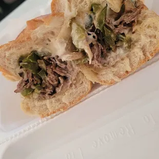 Inside the Steak and Cheese