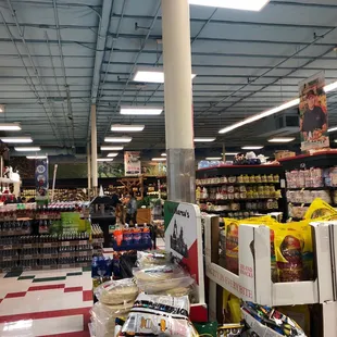 the inside of the store