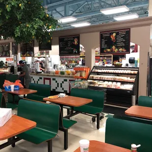 the interior of the restaurant