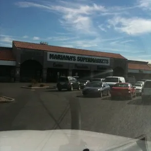 a view of a parking lot