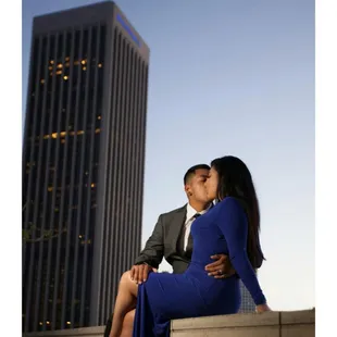 City engagement photoshoot
