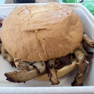 a sandwich and fries