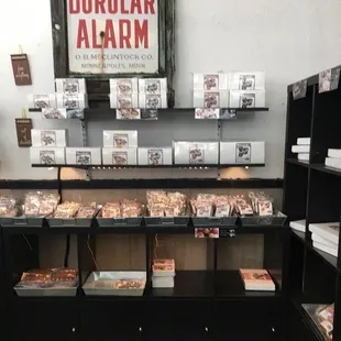 a display of chocolates