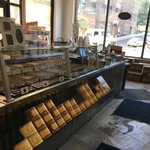 a display of pastries