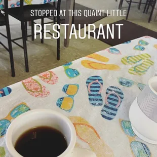 a cup of coffee on a table