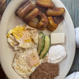 a plate of food on a table