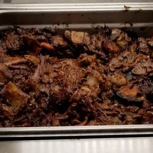 I'm assuming this dried out mess is supposed to be some kind of BBQ. I don't know.