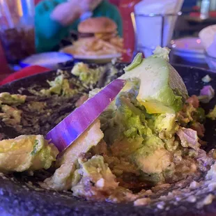 the guacamole that the waiter made infront of me
