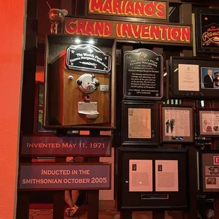 a display of memorabilia