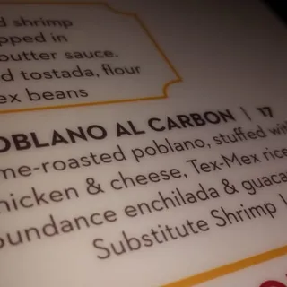 Poblano al Carbon