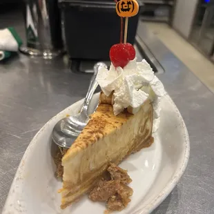 Pumpkin cheesecake!