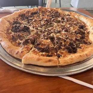 Philly Cheesesteak Pizza
