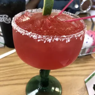 My Strawberry Wine Margarita on the rocks 7/10 on 02/19/22