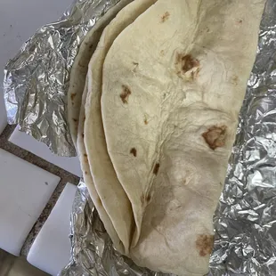 Tortillas that weren't even needed