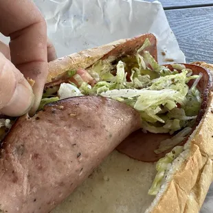 Fresh, Italian sub toasted!