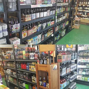 Large selection of cold &amp; warm craft beer