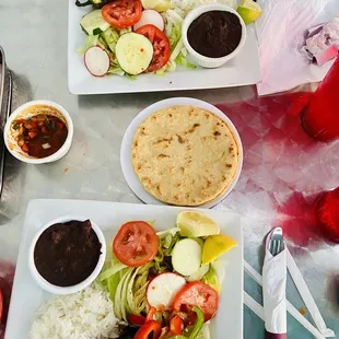 Salmon and Fried fish