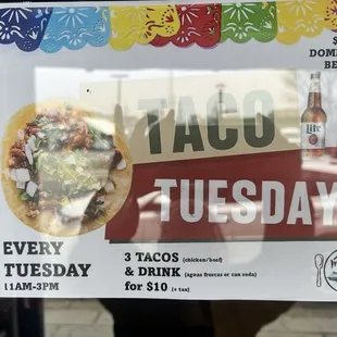 Taco Tuesday special