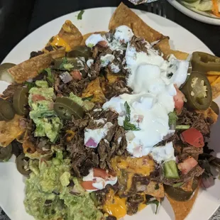 Beef nachos