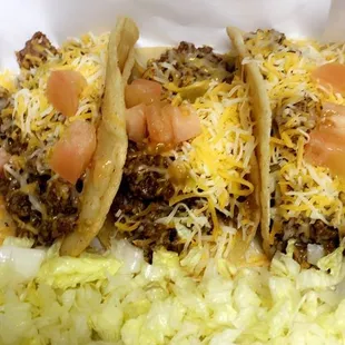 GROUND BEEF SOFT TACOS