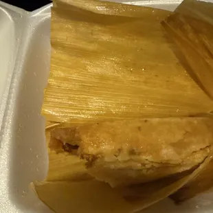Dried out tamales