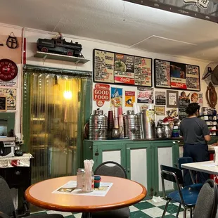 the interior of the restaurant