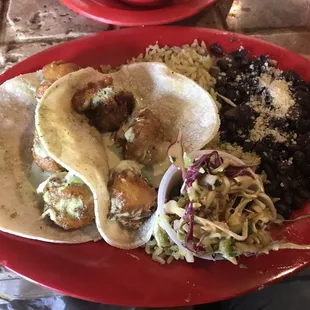 Beer Battered Shrimp Taco
