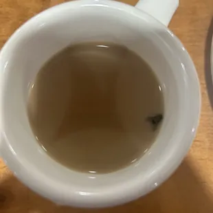 Coffee with a fly