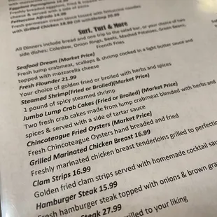 I&apos;ve never seen seafood covered with cheese.