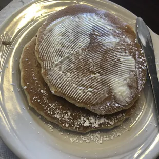 Pancakes were yummy but not fluffy as I like them.