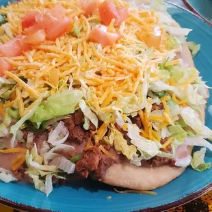 Open Face Green Chili Frybread