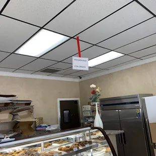 Walk in sign and pre order sign