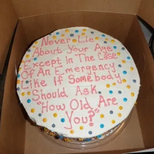 Amazing butter cream frosted Cake!