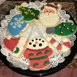 Hand Decorated Sugar Cookie Plate (1 lbs)