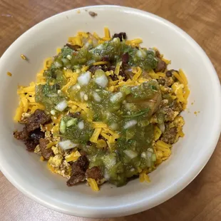 Hippo without a tortilla with green sauce