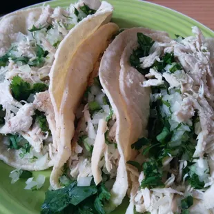 Chicken tacos