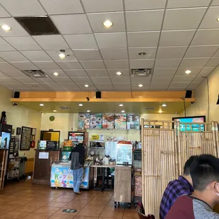 the interior of the restaurant