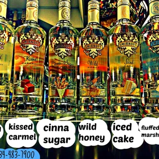 bottles of liquor