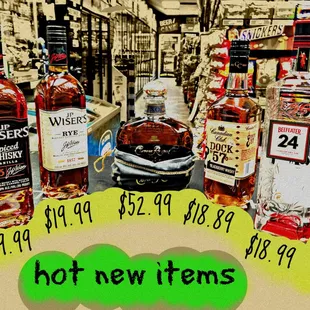 bottles of liquor