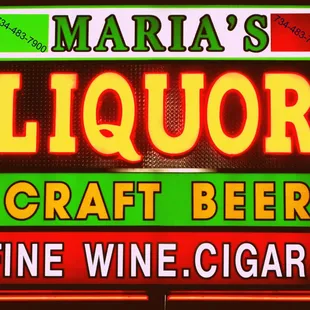 a neon sign