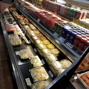 a variety of food items