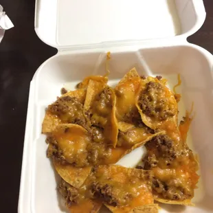 These are the 8 dollar ground beef nachos